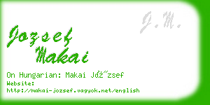 jozsef makai business card